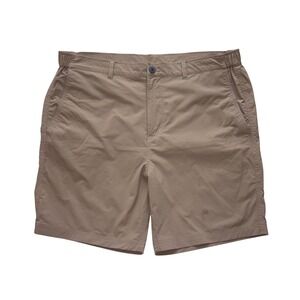 FREE FLY Latitude Shorts Mens XL Khaki Performance Stretch Fishing 8" Inseam